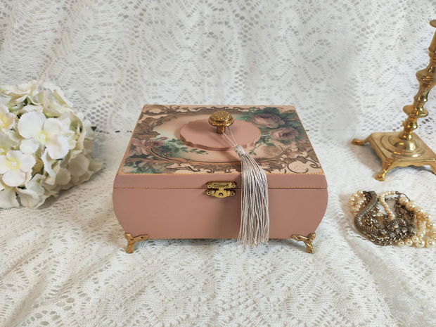 Casetă bijuterii -Vintage Rose