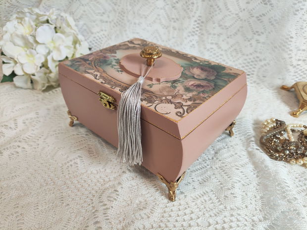 Casetă bijuterii -Vintage Rose