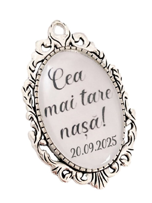 Brosa personalizata cea mai tare nasa