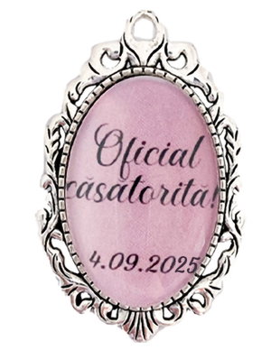 Brosa personalizata oficial casatorita