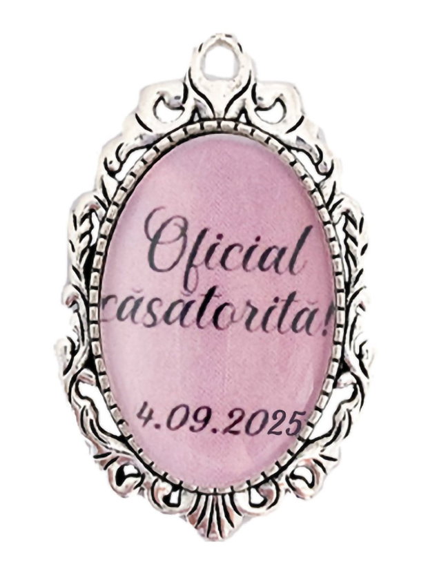 Brosa personalizata oficial casatorita