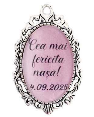 Brosa personalizata cea mai fericita nasa