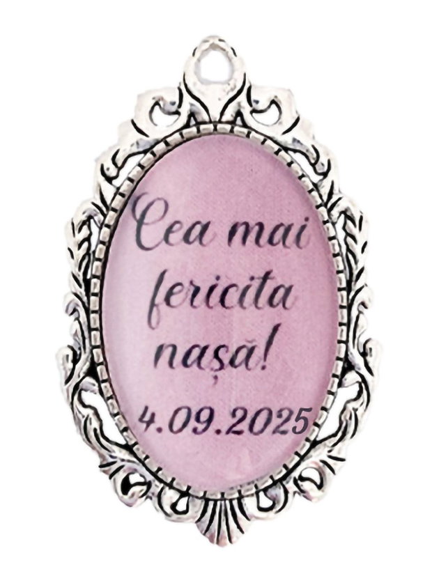 Brosa personalizata cea mai fericita nasa