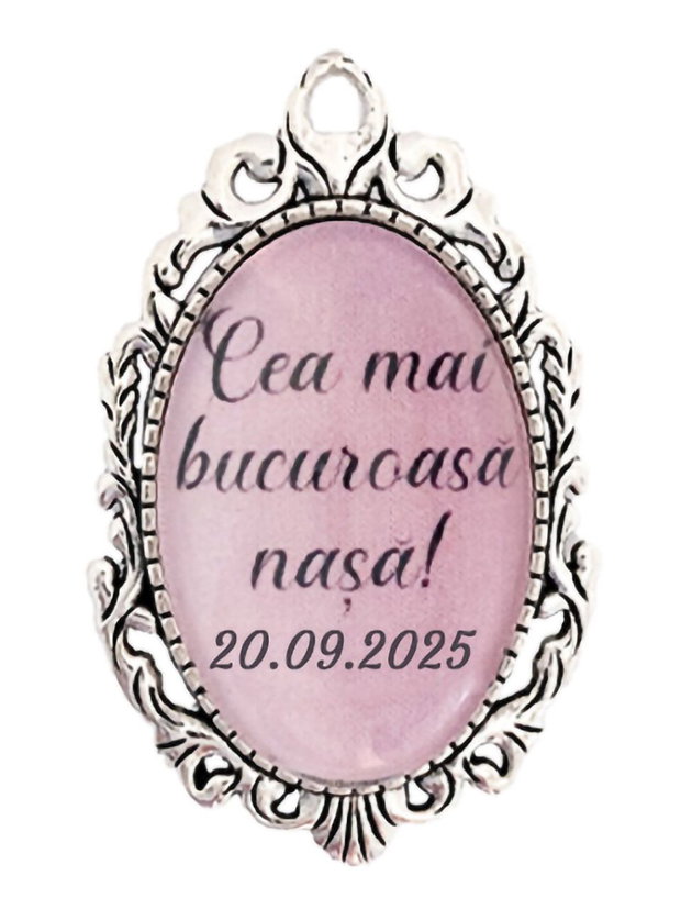 Brosa personalizata cea mai bucuroasa nasa
