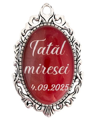 Cocarda brosa tatal miresei