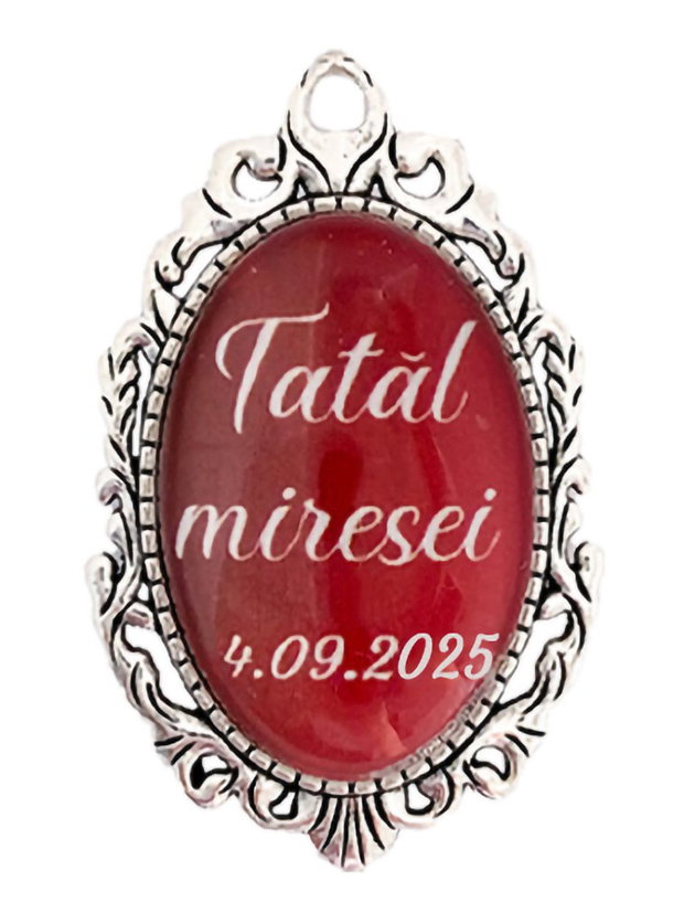 Cocarda brosa tatal miresei
