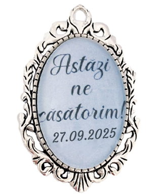 Brosa personalizata astazi ne casatorim