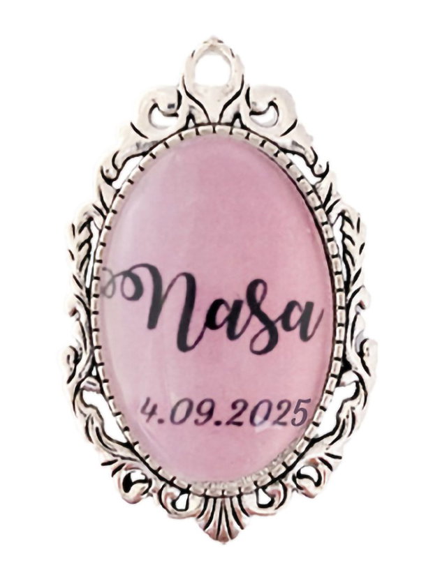 Brosa personalizata buchetul nasei