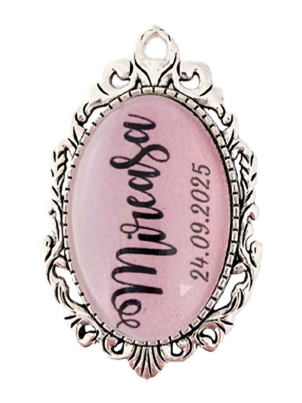 Brosa personalizata mireasa