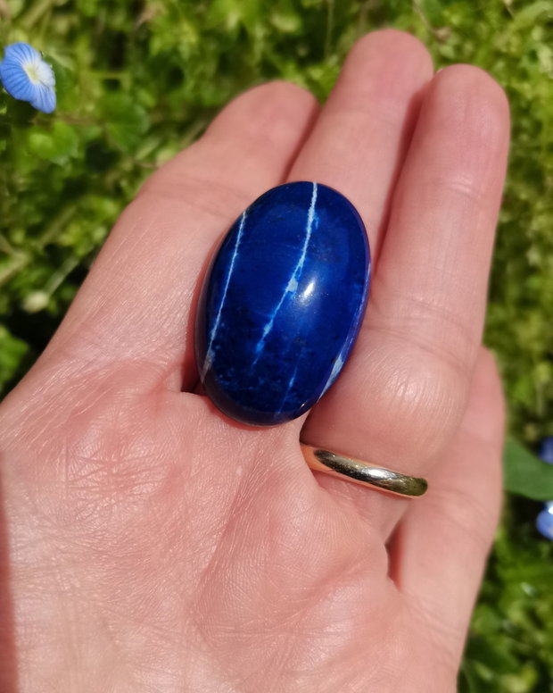 Inel Lapis lazuli si Argint 925 - IN1479 - Inel albastru reglabil, cadou sotie, inel cadou, bijuterii cadou, bijuterii lapis lazuli, cristale vindecatoare, cristaloterapie, cristale de colectie