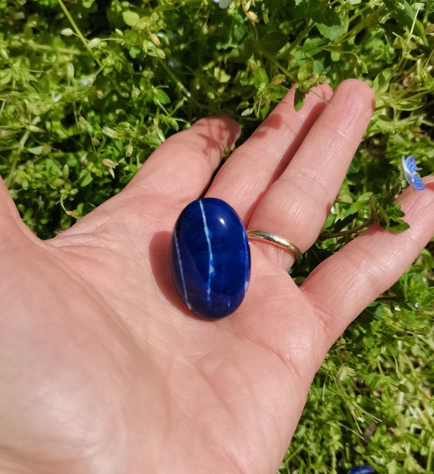 Inel Lapis lazuli si Argint 925 - IN1479 - Inel albastru reglabil, cadou sotie, inel cadou, bijuterii cadou, bijuterii lapis lazuli, cristale vindecatoare, cristaloterapie, cristale de colectie