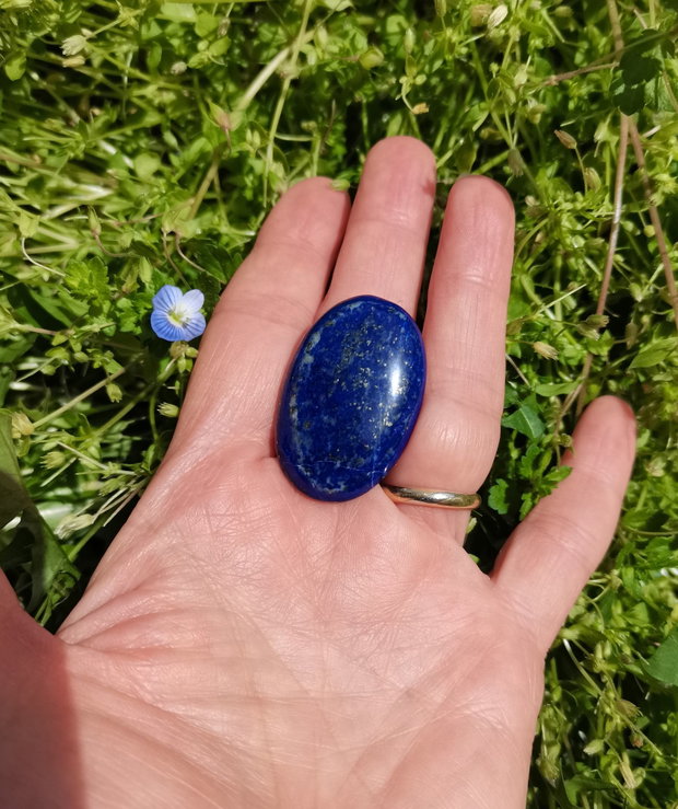 Inel Lapis lazuli si Argint 925 - IN1480 - Inel albastru reglabil, cadou sotie, inel cadou, bijuterii cadou, bijuterii lapis lazuli, cristale vindecatoare, cristaloterapie, cristale de colectie
