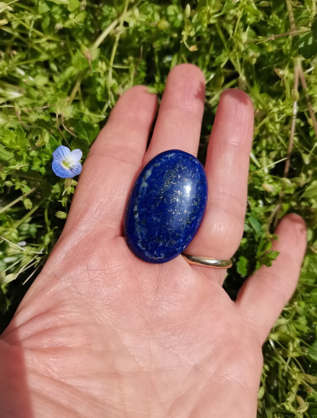 Inel Lapis lazuli si Argint 925 - IN1480 - Inel albastru reglabil, cadou sotie, inel cadou, bijuterii cadou, bijuterii lapis lazuli, cristale vindecatoare, cristaloterapie, cristale de colectie
