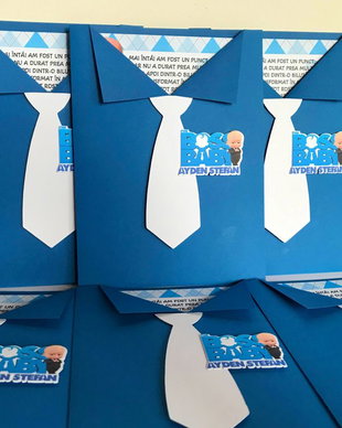 Invitatie botez baietei - Baby Boss