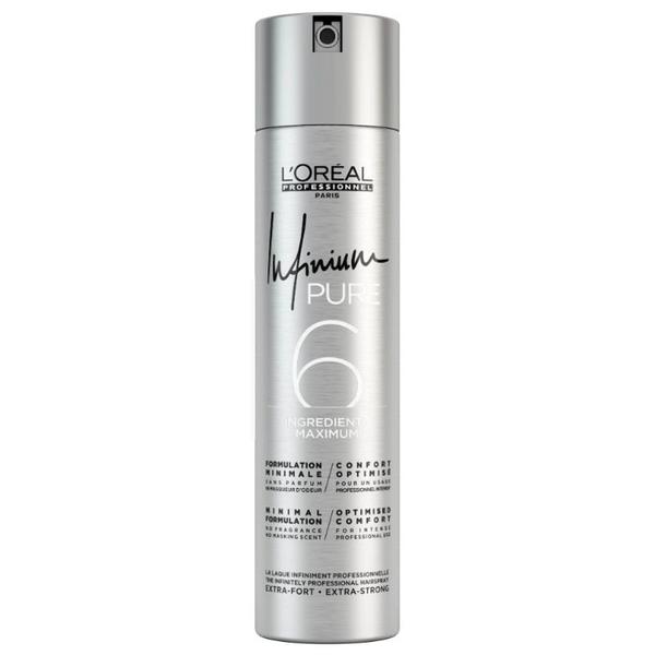 Spray Fixativ cu Fixare Foarte Puternica - L&#039;Oreal Professionnel Infinium Pure 6 Extra Strong, 300 ml