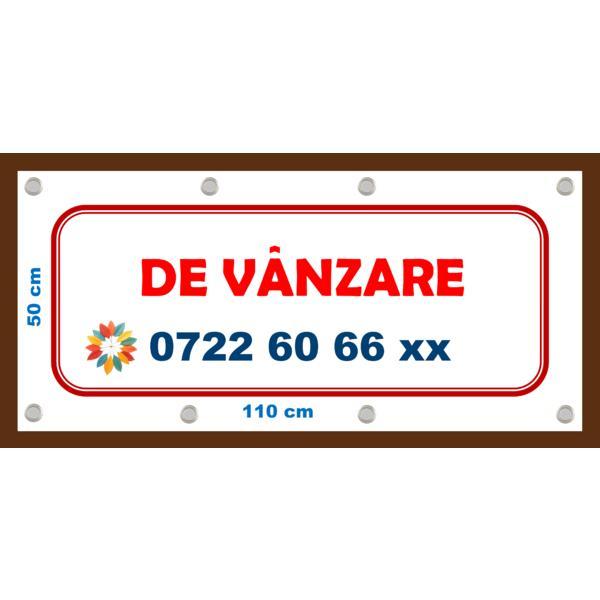 Banner De vanzare 50X110 cm cu capse