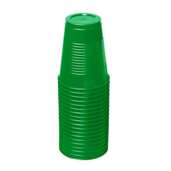 Pahare de unica folosinta, 200 ml, verde, set 100 bucati
