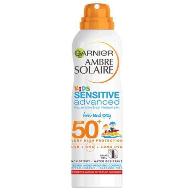 Spray cu protectie solara pentru copii, Garnier Ambre Solaire Kids Sensitive Advanced SPF 50, 200 ml