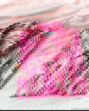 Camasa Dama Vaporoasa Roz cu Crem