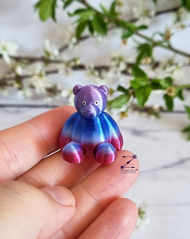 Marturie botez ursulet printat 3D, marturie botez ursulet, marturii botez personalizate, marturii botez cu nume