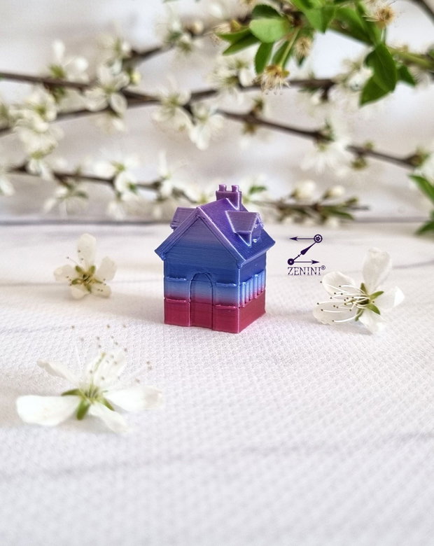 Marturie nunta casuta 3D, marturie nunta casuta, marturii nunta personalizate, marturii nunta cu nume