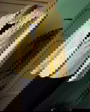 Sacou nou, bumbac, galben solar