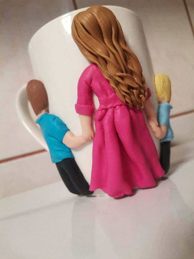 Cana personalizata mama si copii