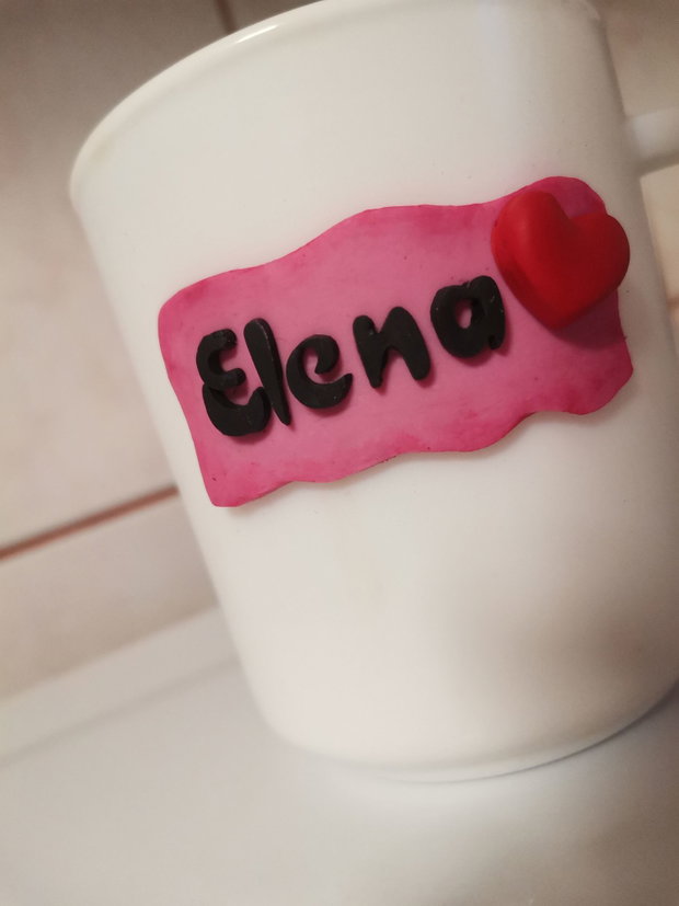 Cana personalizata cu lut polimeric