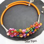 Colier handmade unicat - sidef multicolor (cod1234)