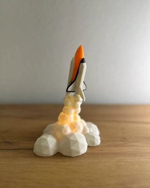 Space Shuttle Launch Lamp