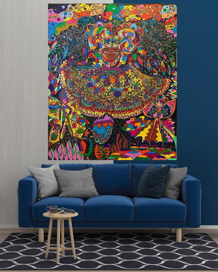 Tablou abstract multicolor