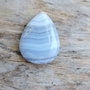 Cabochon calcedonie, 27x20 mm
