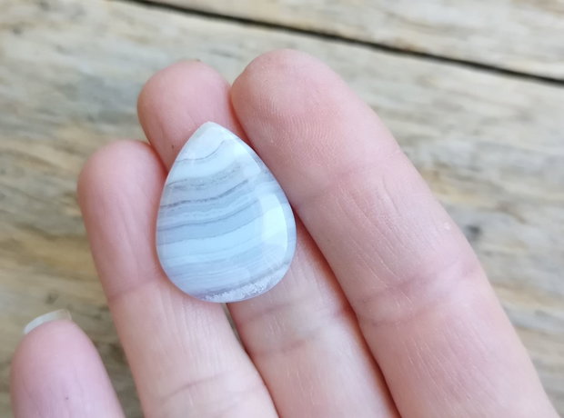 Cabochon calcedonie, 27x20 mm