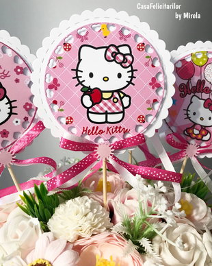 Decoratiune candy bar Hello Kitty