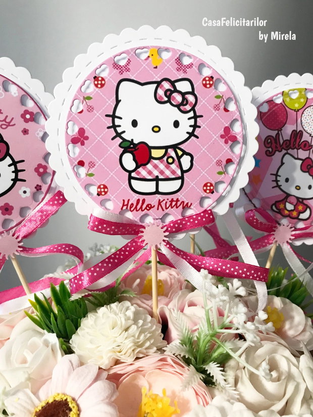 Decoratiune candy bar Hello Kitty