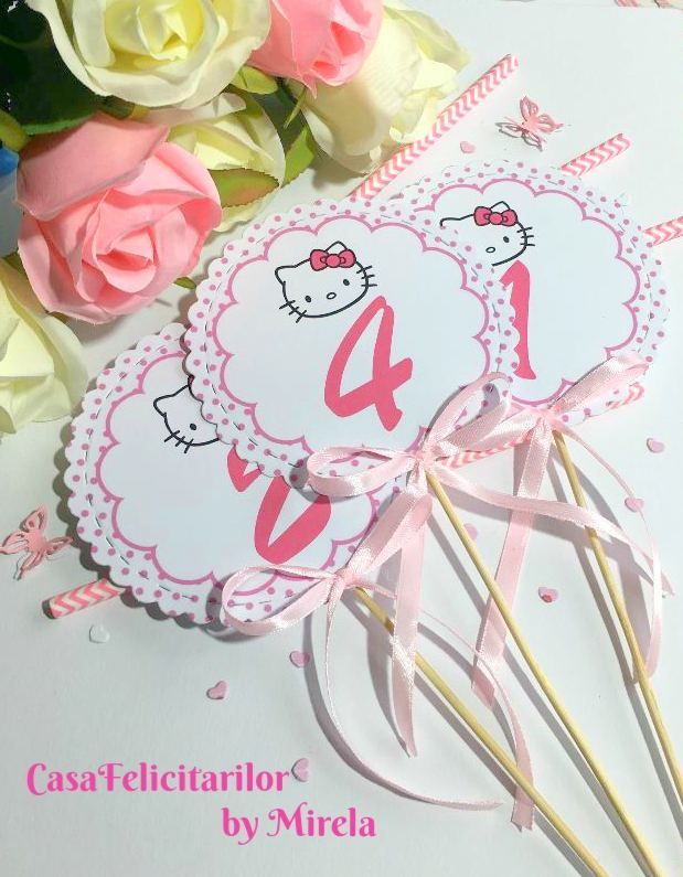 Numere de masa botez Hello KItty