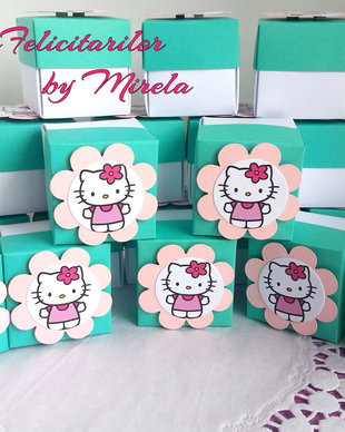 Invitatii botez Hello Kitty