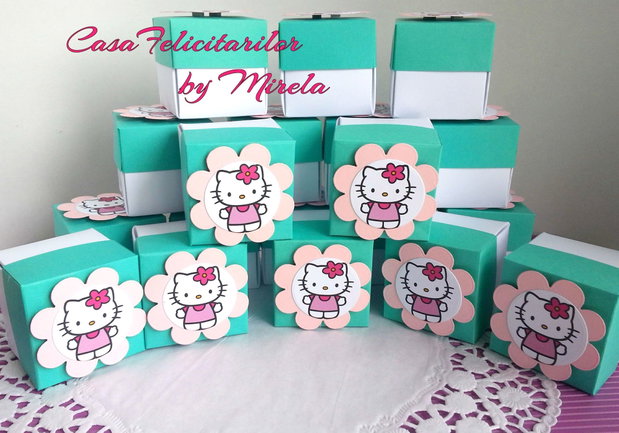 Invitatii botez Hello Kitty