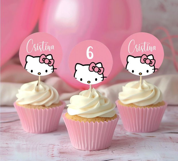 Invitatii botez Hello Kitty