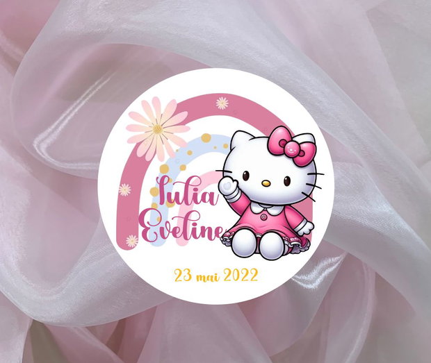 Invitatii botez Hello Kitty