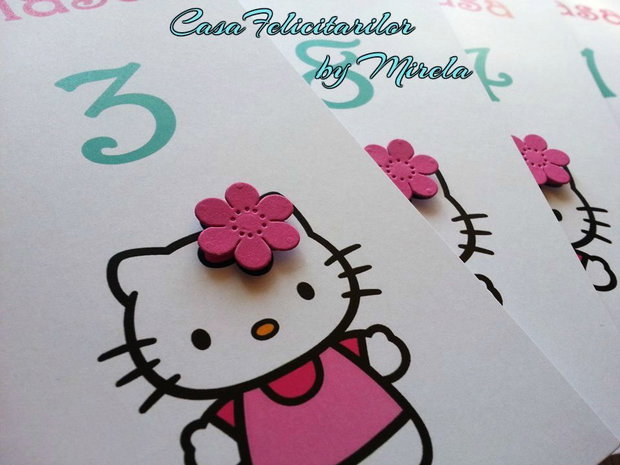 Numere de masa Hello Kitty