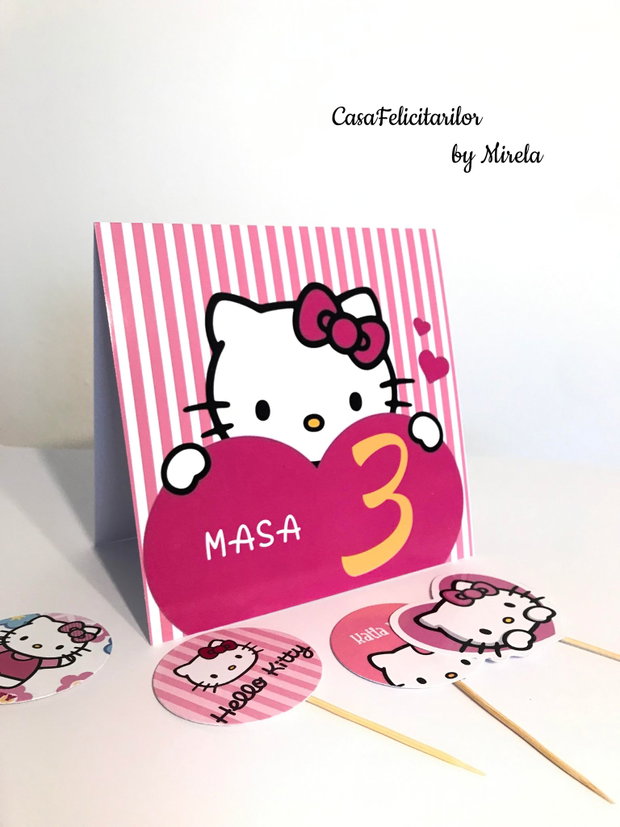 Numere de masa Hello Kitty