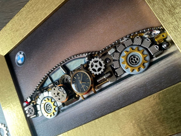 BMW Cod M 682・Decoratiune birou・Decor Vintage・Colaj steampunk・Cadouri unicat