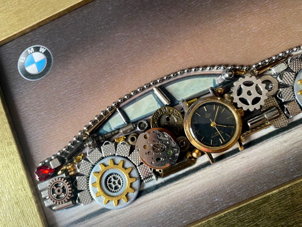 BMW Cod M 682・Decoratiune birou・Decor Vintage・Colaj steampunk・Cadouri unicat