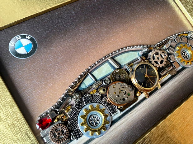 BMW Cod M 682・Decoratiune birou・Decor Vintage・Colaj steampunk・Cadouri unicat