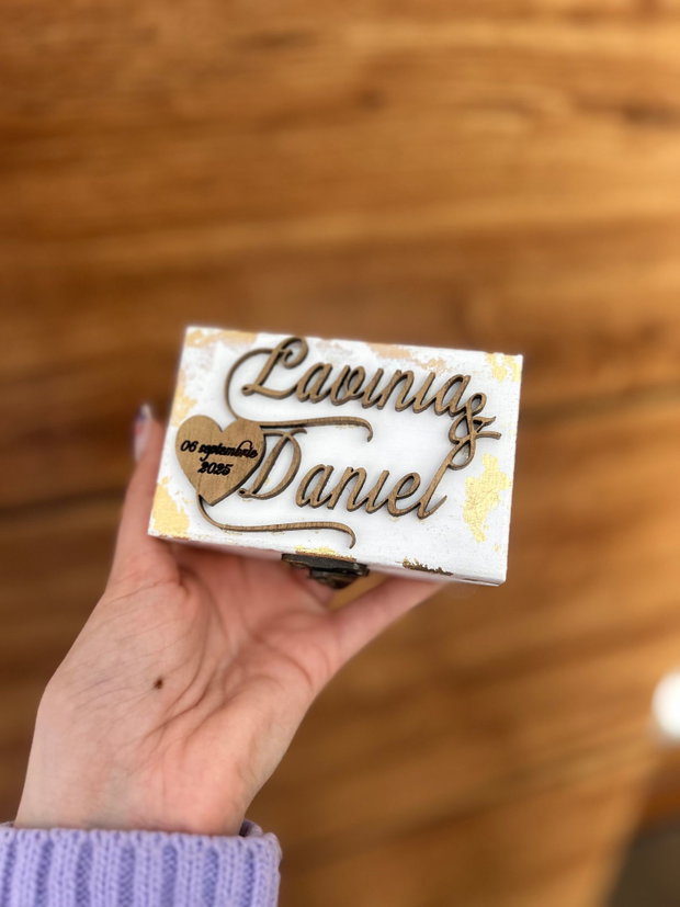 Cutie de verighete personalizata