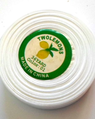 Panglica organza alb