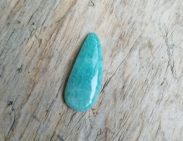 Cabochon amazonit,  33x15 mm