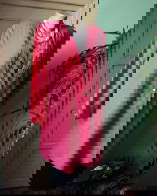 Sacou 3/4 , ciclam , in si vascoza