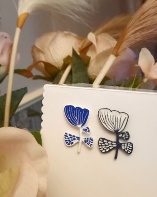 Cercei "BLUE DAISY"